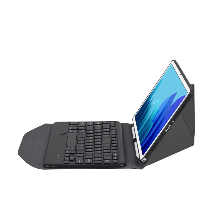 B500 Diamond Texture Triangle Back Holder Splittable Bluetooth Keyboard Leather Tablet Case for Samsung Galaxy Tab A7 10.4 2020(Black+Black) - Samsung Keyboard by buy2fix | Online Shopping UK | buy2fix