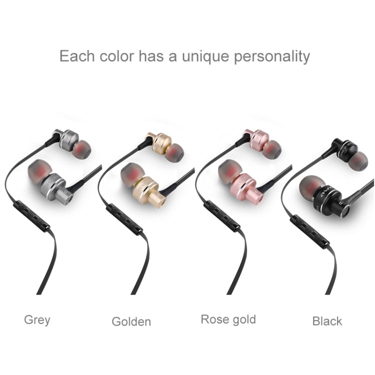 awei ES-10TY TPE In-ear Wire Control Earphone with Mic, For iPhone, iPad, Galaxy, Huawei, Xiaomi, LG, HTC and Other Smartphones(Black) - In Ear Wired Earphone by awei | Online Shopping UK | buy2fix