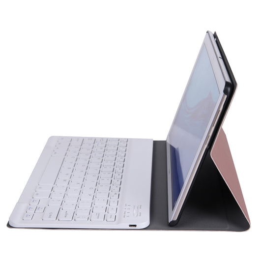 ABS Ultra-thin Split Bluetooth Keyboard Tablet Case for Huawei M5 / C5 10.1 inch, with Bracket Function(Rose Gold) - Huawei Keyboard by buy2fix | Online Shopping UK | buy2fix