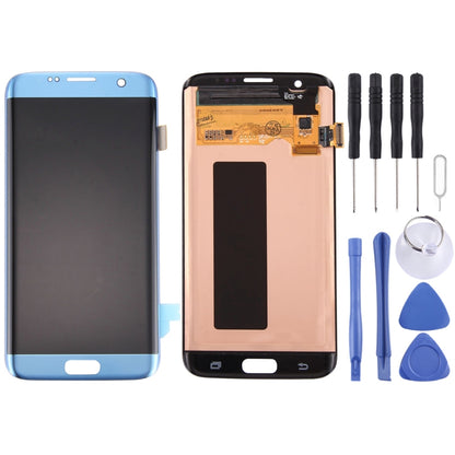 Original LCD Display + Touch Panel for Galaxy S7 Edge / G9350 / G935F / G935A / G935V(Blue) - Galaxy S Series Parts by buy2fix | Online Shopping UK | buy2fix