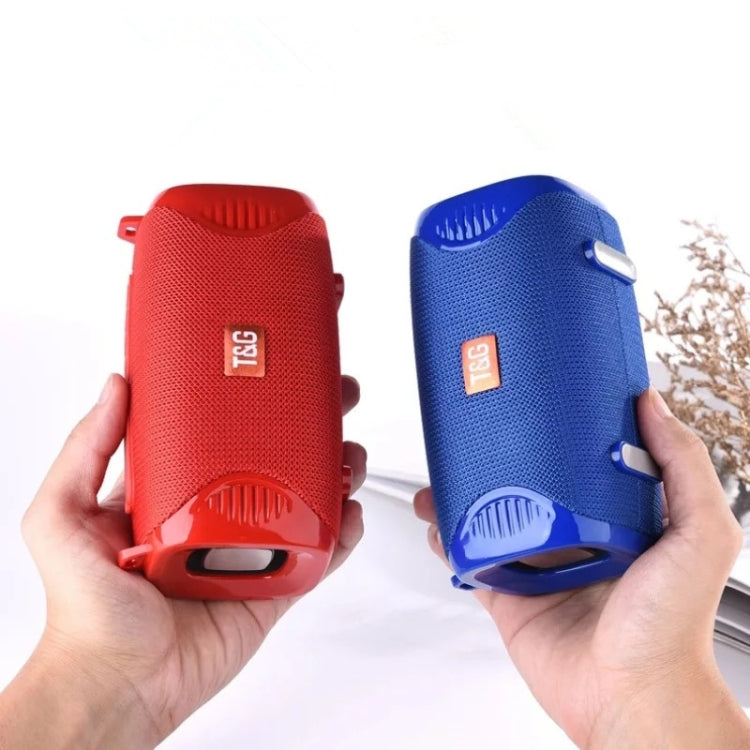 T&G TG532 10W Wireless Bluetooth Speaker Waterproof Portable Outdoor Mini Column Box Loudspeaker with FM Radio(Blue) - Desktop Speaker by T&G | Online Shopping UK | buy2fix