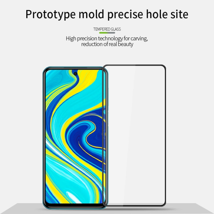 For Xiaomi RedMi Note9S/Note9Pro PINWUYO 9H 3D Curved Full Screen Explosion-proof Tempered Glass Film(Black) -  by PINWUYO | Online Shopping UK | buy2fix