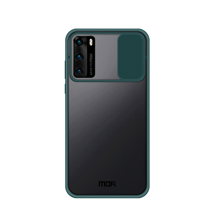 For Huawei P40 MOFI Xing Dun Series PC + TPU Anti-peep Waterproof And Anti-drop All-inclusive Protective Shell, Translucent Frosted(Green) - Huawei Cases by MOFI | Online Shopping UK | buy2fix