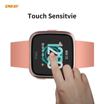 1 PCS For Fitbit Versa 3 / Fitbit Sense ENKAY Hat-Prince 3D Full Screen Soft PC Edge + PMMA HD Screen Protector Film - Screen Protector by ENKAY | Online Shopping UK | buy2fix