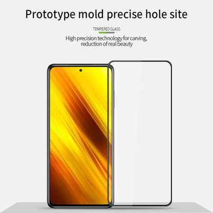 For Xiaomi POCO X3 / X3 NFC PINWUYO 9H 3D Curved Full Screen Explosion-proof Tempered Glass Film(Black) -  by PINWUYO | Online Shopping UK | buy2fix