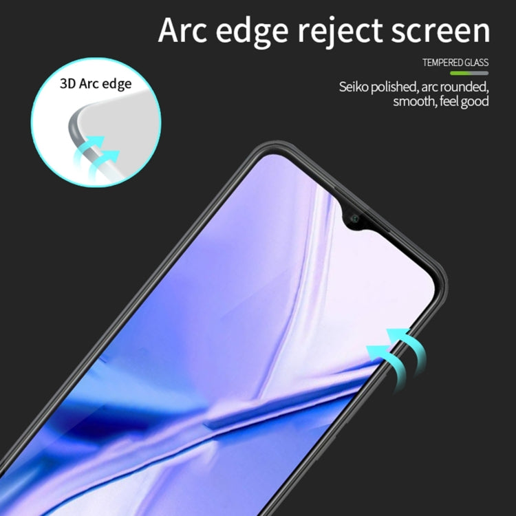 For Xiaomi Poco M2 MOFI 9H 3D Explosion-proof Curved Screen Tempered Glass Film(Black) -  by MOFI | Online Shopping UK | buy2fix