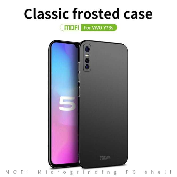 For vivo Y73s MOFI Frosted PC Ultra-thin Hard Case (Black) - vivo Cases by MOFI | Online Shopping UK | buy2fix