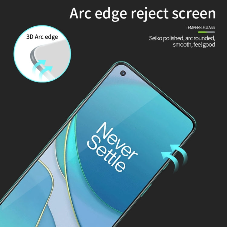 For OnePlus 8T MOFI 9H 3D Explosion-proof Curved Screen Tempered Glass Film - OnePlus Tempered Glass by MOFI | Online Shopping UK | buy2fix