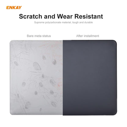 ENKAY 3 in 1 Matte Laptop Protective Case + US Version TPU Keyboard Film + Anti-dust Plugs Set for MacBook Pro 15.4 inch A1707 & A1990 (with Touch Bar)(Black) - MacBook Pro Cases by ENKAY | Online Shopping UK | buy2fix