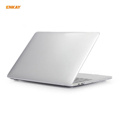 ENKAY 3 in 1  Crystal Laptop Protective Case + EU Version TPU Keyboard Film + Anti-dust Plugs Set for MacBook Pro 15.4 inch A1707 & A1990 (with Touch Bar)(Transparent) - MacBook Pro Cases by ENKAY | Online Shopping UK | buy2fix