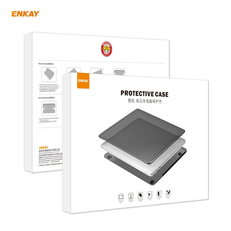 ENKAY 3 in 1 Crystal Laptop Protective Case + EU Version TPU Keyboard Film + Anti-dust Plugs Set for MacBook Pro 13.3 inch A2251 & A2289 & A2338 (with Touch Bar)(Pink) - MacBook Pro Cases by ENKAY | Online Shopping UK | buy2fix