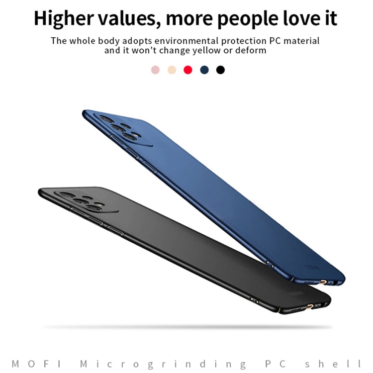 For Samsung Galaxy A52 5G / 4G MOFI Frosted PC Ultra-thin Hard Case(Blue) - Galaxy Phone Cases by MOFI | Online Shopping UK | buy2fix