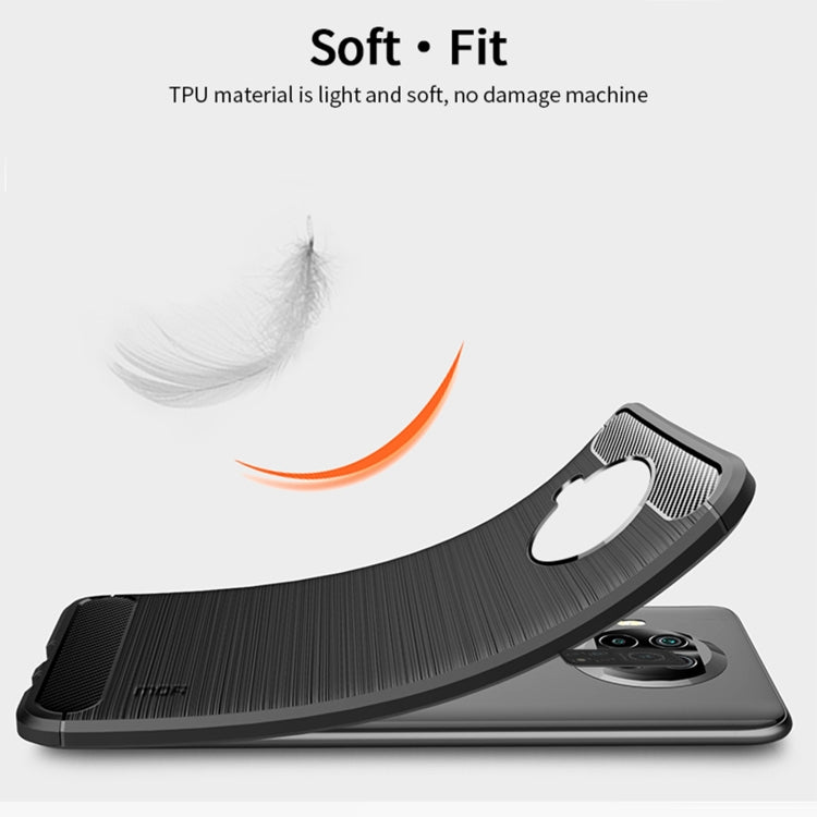 For Xiaomi Mi 10T Lite /Mi 10i 5G / Note 9 Pro 5G MOFI Gentleness Series Brushed Texture Carbon Fiber Soft TPU Case(Grey) - Xiaomi Cases by MOFI | Online Shopping UK | buy2fix