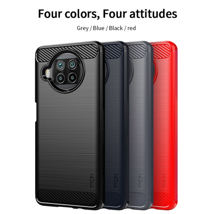 For Xiaomi Mi 10T Lite /Mi 10i 5G / Note 9 Pro 5G MOFI Gentleness Series Brushed Texture Carbon Fiber Soft TPU Case(Grey) - Xiaomi Cases by MOFI | Online Shopping UK | buy2fix