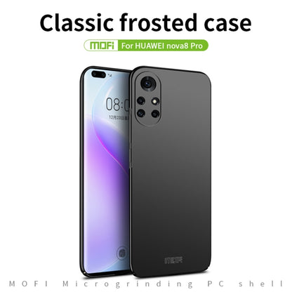 For Huawei Nova 8 Pro MOFI Frosted PC Ultra-thin Hard Case(Blue) - Huawei Cases by MOFI | Online Shopping UK | buy2fix