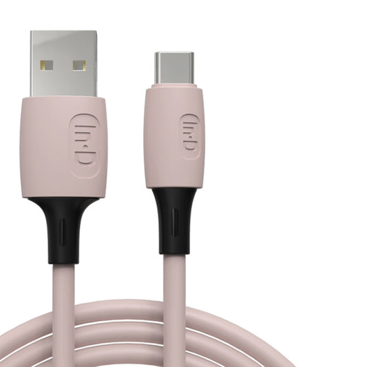 ENKAY Hat-Prince ENK-CB1102 3A USB to USB-C / Type-C Silicone Data Sync Fast Charging Cable, Cable Length: 1.8m(Pink) - USB-C & Type-C Cable by ENKAY | Online Shopping UK | buy2fix