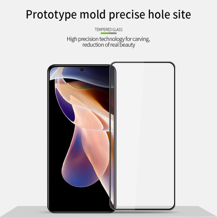 For Xiaomi Redmi Note 11 Pro / Note 11 Pro+ MOFI 9H 3D Explosion-proof Curved Screen Tempered Glass Film(Black) -  by PINWUYO | Online Shopping UK | buy2fix
