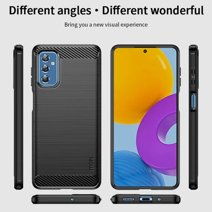 For Samsung Galaxy M52 5G MOFI Gentleness Series Brushed Texture Carbon Fiber Soft TPU Case(Black) - Galaxy Phone Cases by MOFI | Online Shopping UK | buy2fix