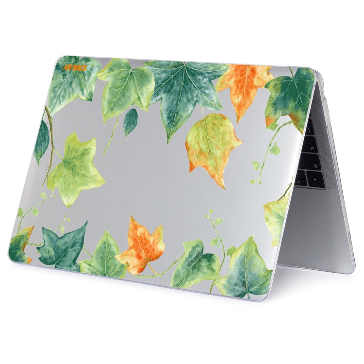 ENKAY Hat-Prince Forest Series Pattern Laotop Protective Crystal Case for MacBook Pro 13.3 inch A1706 / A1708 / A1989 / A2159(Ivy Leaf Pattern) - MacBook Pro Cases by ENKAY | Online Shopping UK | buy2fix