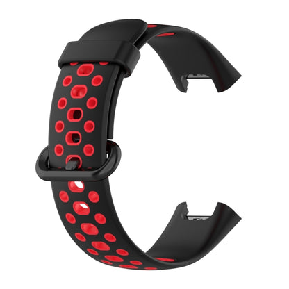 For Xiaomi Redmi Watch 2 Lite Two-Color Mixed Silicone Watch Band(Black+Red) - Watch Bands by buy2fix | Online Shopping UK | buy2fix