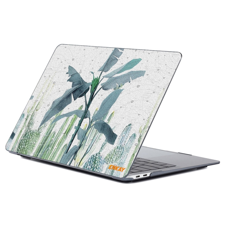 ENKAY Hat-Prince Natural Series Laotop Protective Crystal Case for MacBook Pro 14.2 inch A2442 2021/A2779 2023(Banana Leaves) - MacBook Pro Cases by ENKAY | Online Shopping UK | buy2fix