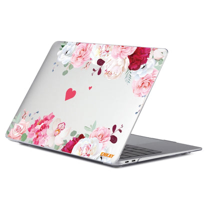 ENKAY Flower Series Pattern Laotop Protective Crystal Case For MacBook Pro 14.2 inch A2442 (2021)(Peony) - MacBook Pro Cases by ENKAY | Online Shopping UK | buy2fix