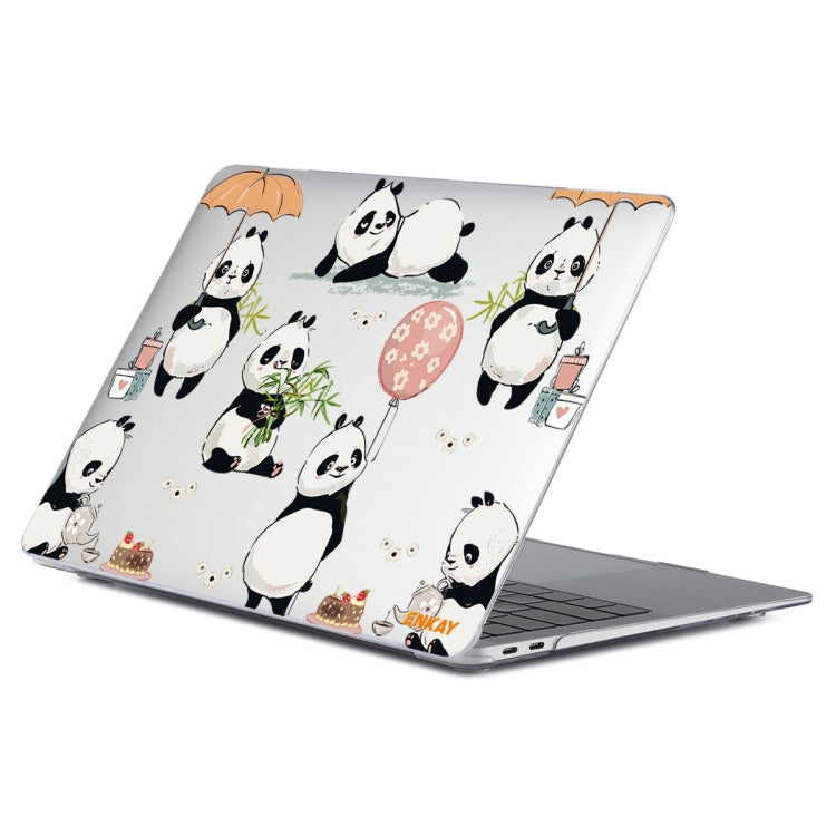 ENKAY Animal Series Pattern Laotop Protective Crystal Case For MacBook Pro 13.3 inch A1706 / A1708 / A1989 / A2159(Panda) - MacBook Pro Cases by ENKAY | Online Shopping UK | buy2fix