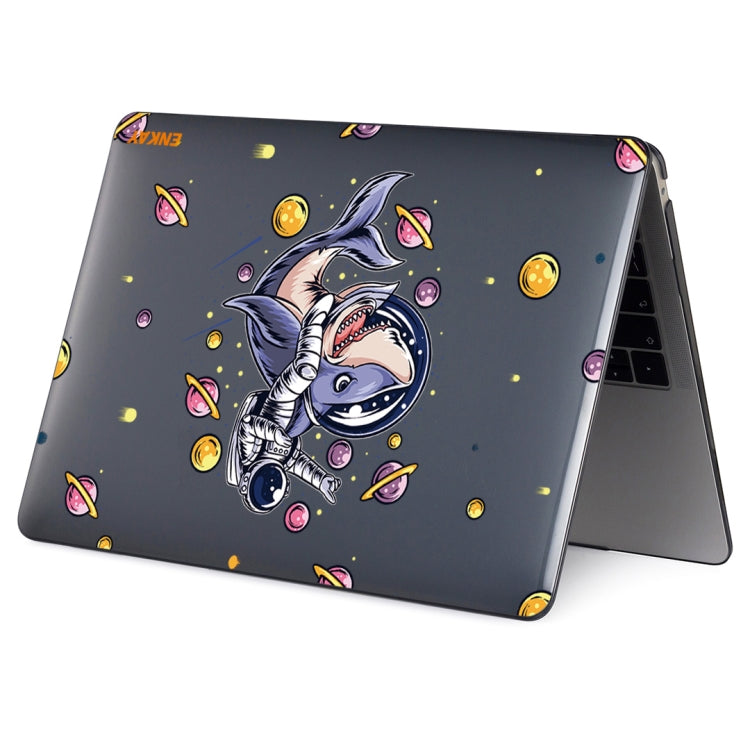 For MacBook Air 13.3 inch A1932 / A2179 / A2337 ENKAY Star Series Pattern Laotop Protective Crystal Case(Shark Astronaut) - MacBook Air Cases by ENKAY | Online Shopping UK | buy2fix