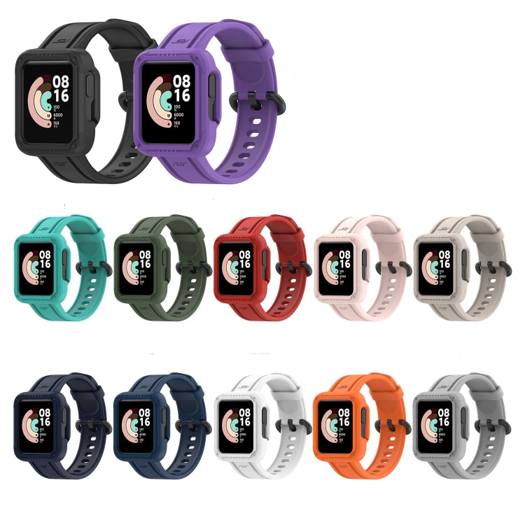 For Xiaomi Mi Watch Lite Silicone Solid Color Watch Band(Purple) - Watch Bands by buy2fix | Online Shopping UK | buy2fix