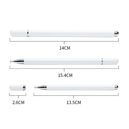 AT-29  High Accuracy Single Use Magnetic Suction Passive Capacitive Pen Mobile Phone Touch Stylus with 2 Pen Head(White) - Stylus Pen by buy2fix | Online Shopping UK | buy2fix