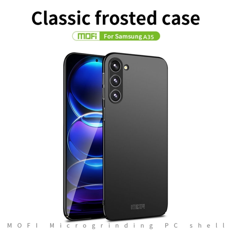 For Samsung Galaxy A35 5G MOFI Frosted PC Ultra-thin Hard Phone Case(Blue) - Galaxy Phone Cases by MOFI | Online Shopping UK | buy2fix