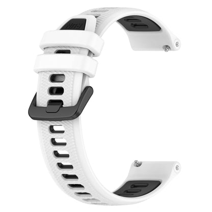 For Honor Watch Dream 22mm Sports Two-Color Silicone Watch Band(White+Black) - Watch Bands by buy2fix | Online Shopping UK | buy2fix