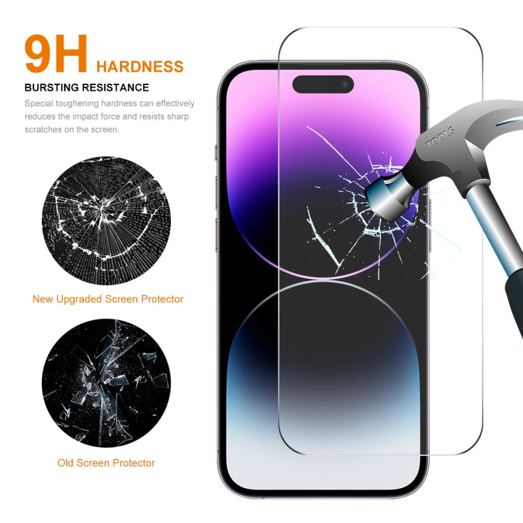 For iPhone 16 Pro Max 10pcs ENKAY 0.26mm 9H 2.5D High Aluminum-silicon Tempered Glass Film - iPhone 16 Pro Max Tempered Glass by ENKAY | Online Shopping UK | buy2fix