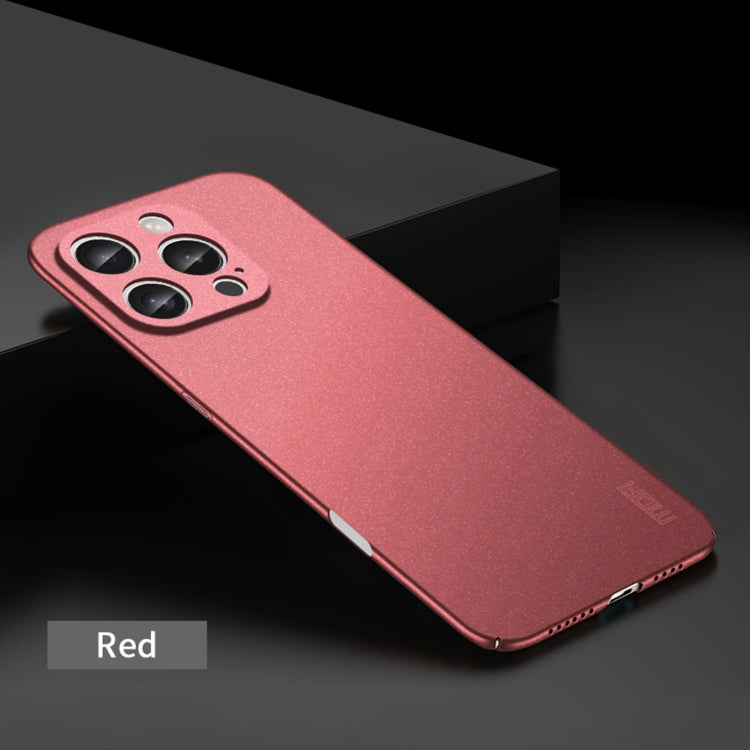 For iPhone 16 Pro MOFI Fandun Series Frosted PC Ultra-thin All-inclusive Phone Case(Red) - iPhone 16 Pro Cases by MOFI | Online Shopping UK | buy2fix