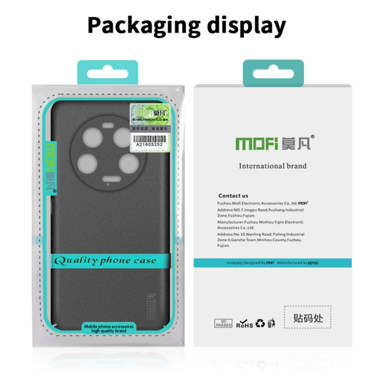 For Xiaomi Redmi Note 13 5G MOFI Fandun Series Frosted PC Ultra-thin All-inclusive Phone Case(Black) - Note 13 Cases by buy2fix | Online Shopping UK | buy2fix