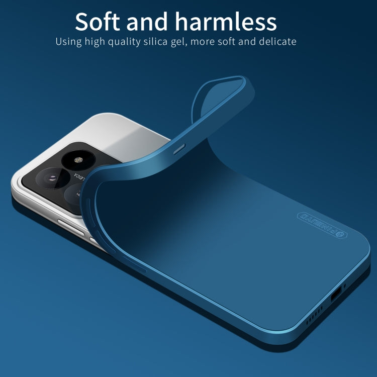 For Xiaomi 14 Pro PINWUYO Sense Series Liquid Silicone TPU Phone Case(Blue) - 14 Pro Cases by PINWUYO | Online Shopping UK | buy2fix