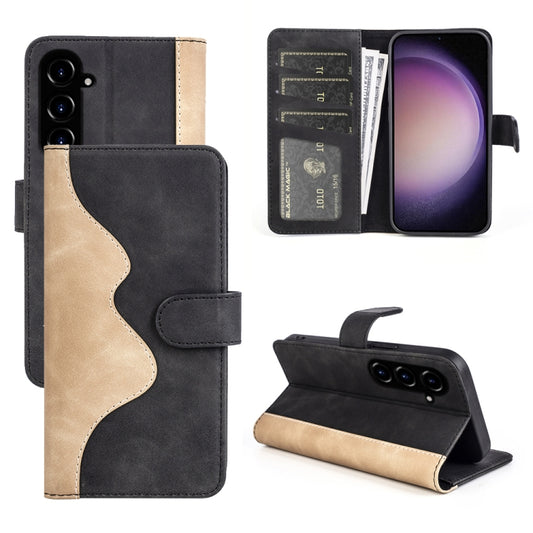 For Samsung Galaxy S23 FE 5G Stitching Horizontal Flip Leather Phone Case(Black) - Galaxy S23 FE 5G Cases by buy2fix | Online Shopping UK | buy2fix