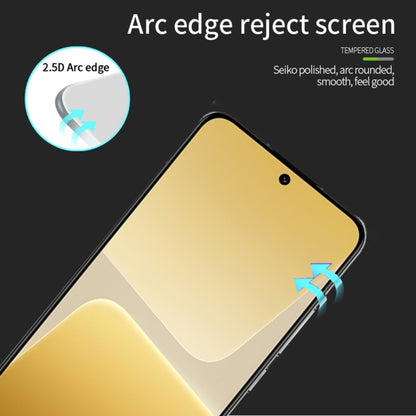 For Xiaomi 14 MOFI 9H 2.5D Full Screen Tempered Glass Film(Black) -  by MOFI | Online Shopping UK | buy2fix