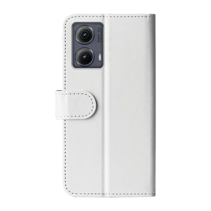 For Motorola Edge 5G 2024 R64 Texture Horizontal Flip Leather Phone Case(White) - Motorola Cases by buy2fix | Online Shopping UK | buy2fix