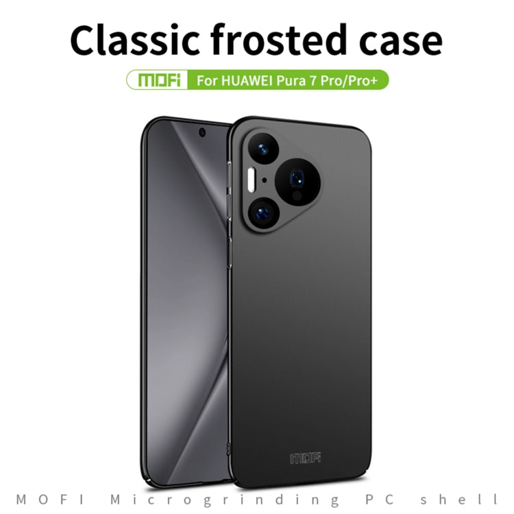 For Huawei Pura 70 Pro MOFI Micro-Frosted PC Ultra-thin Hard Phone Case(Black) - Huawei Cases by MOFI | Online Shopping UK | buy2fix