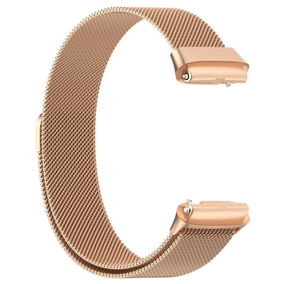 For Redmi Watch 3 Lite Milan Magnetic Steel Mesh Watch Band(Rose Gold) - Watch Bands by buy2fix | Online Shopping UK | buy2fix