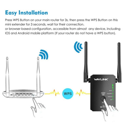 Wavlink WN578R2 With 2 External Antennas N300 Wireless AP/Range Extender/Router, Plug:UK Plug - Wireless Routers by WAVLINK | Online Shopping UK | buy2fix