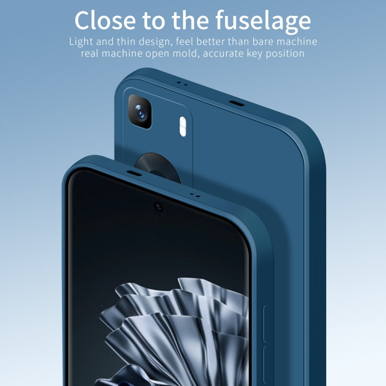For Huawei P60 / P60 Pro PINWUYO Sense Series Liquid Silicone TPU Phone Case(Blue) - Huawei Cases by PINWUYO | Online Shopping UK | buy2fix