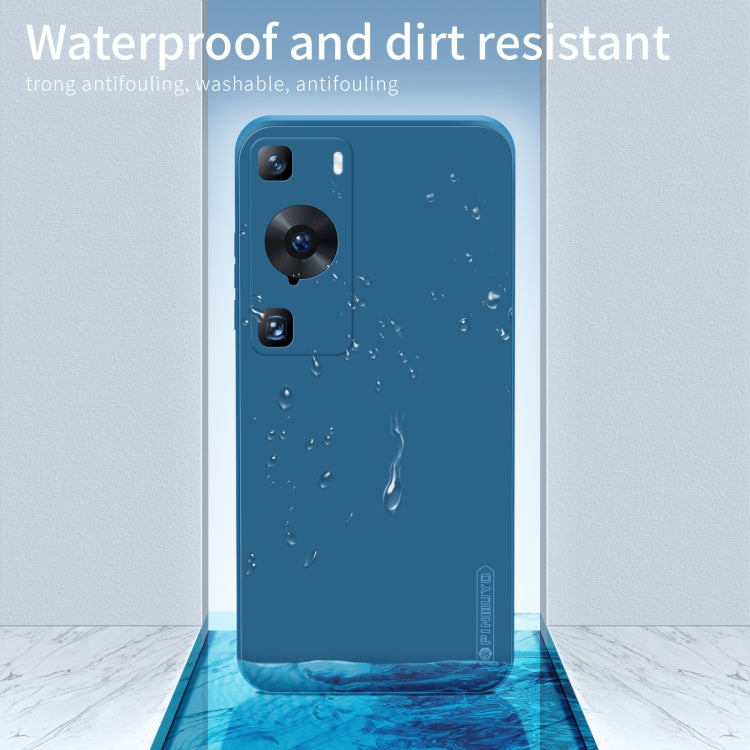 For Huawei P60 / P60 Pro PINWUYO Sense Series Liquid Silicone TPU Phone Case(Blue) - Huawei Cases by PINWUYO | Online Shopping UK | buy2fix