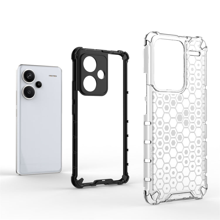 For Redmi Note 13 Pro+ Shockproof Honeycomb Phone Case(Red) - Note 13 Pro+ Cases by buy2fix | Online Shopping UK | buy2fix