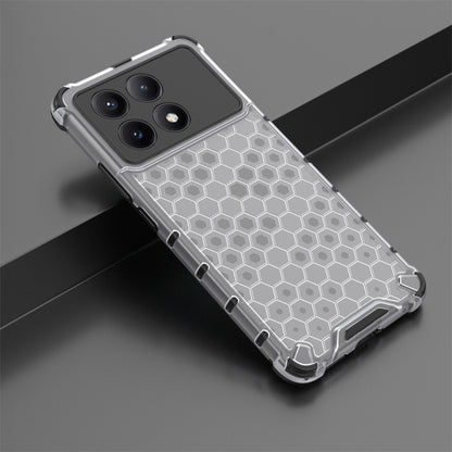 For Redmi K70E Shockproof Honeycomb Phone Case(White) - K70E Cases by buy2fix | Online Shopping UK | buy2fix