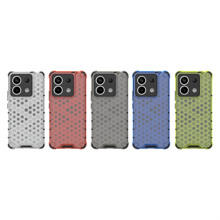 For Xiaomi Poco X6 Shockproof Honeycomb Phone Case(Green) - Xiaomi Cases by buy2fix | Online Shopping UK | buy2fix