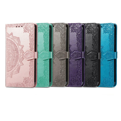 For Xiaomi Redmi K70E Mandala Flower Embossed Leather Phone Case(Black) - K70E Cases by buy2fix | Online Shopping UK | buy2fix