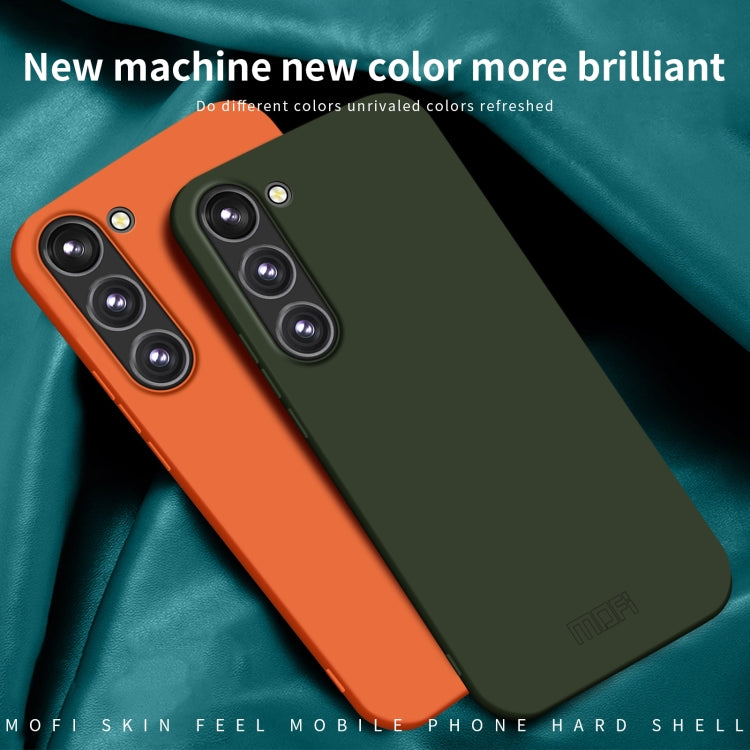 For Samsung Galaxy S23 5G MOFI Qin Series Skin Feel All-inclusive PC Phone Case(Orange) - Galaxy S23 5G Cases by MOFI | Online Shopping UK | buy2fix