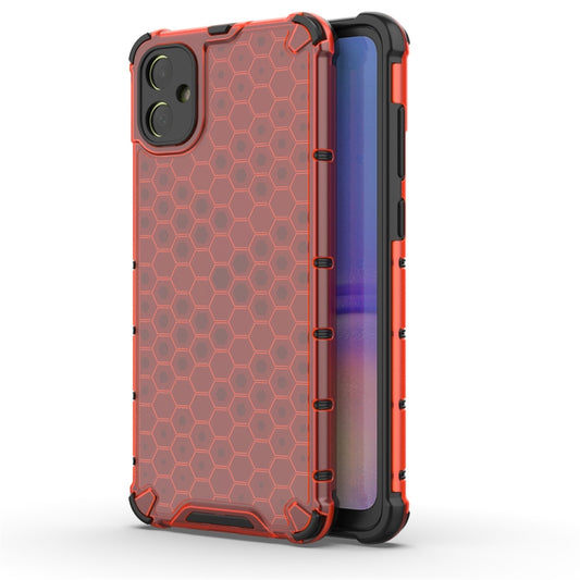 For Samsung Galaxy A05 Shockproof Honeycomb Phone Case(Red) - Galaxy Phone Cases by buy2fix | Online Shopping UK | buy2fix